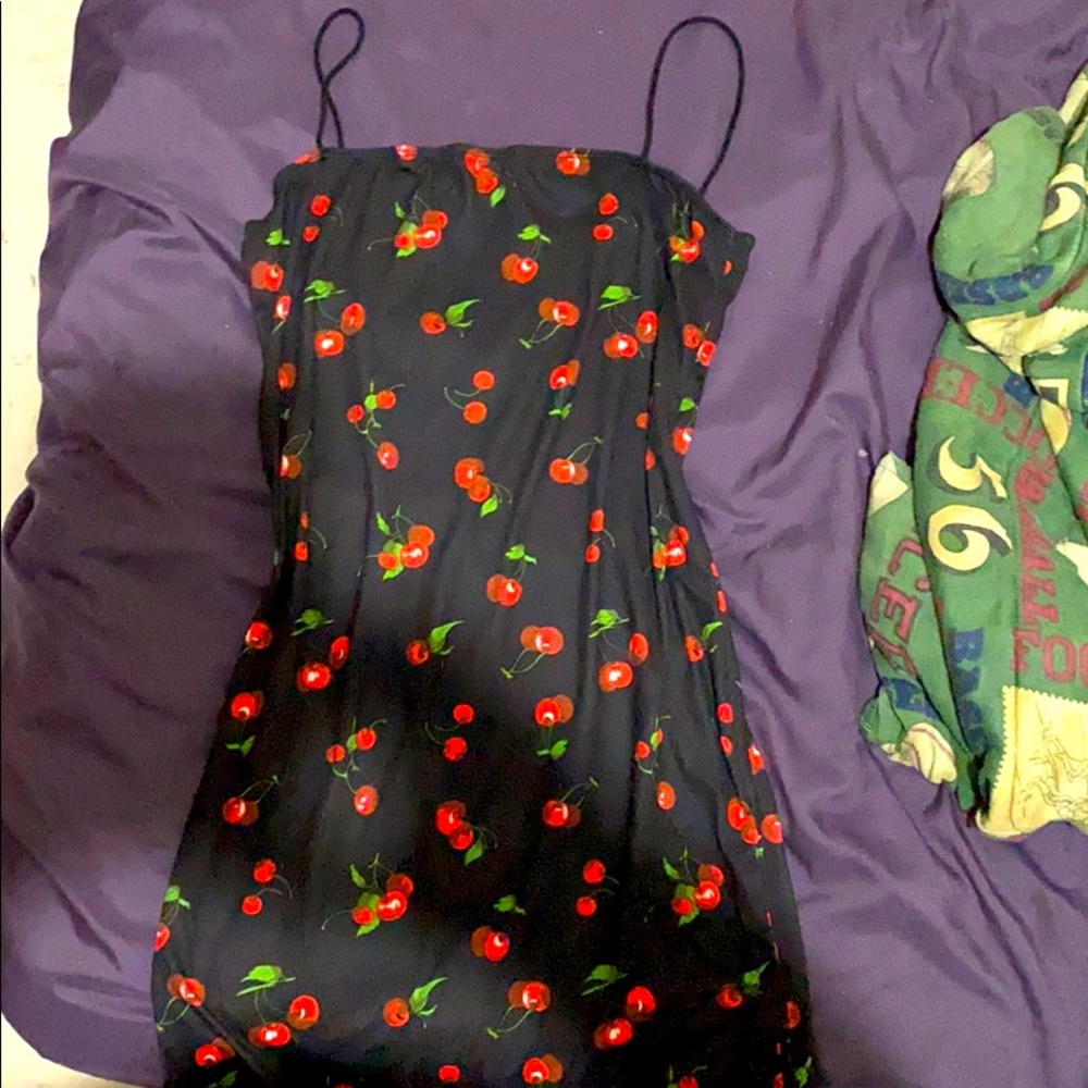 Cherry Pattern Mini Dress